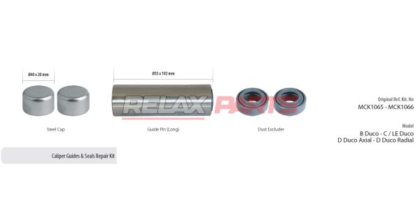 60411 - Caliper Guides & Seals Repair Kit