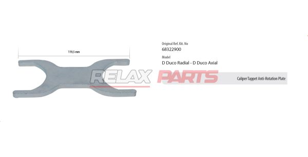 60418 - Caliper Tappet Anti-Rotation Plate