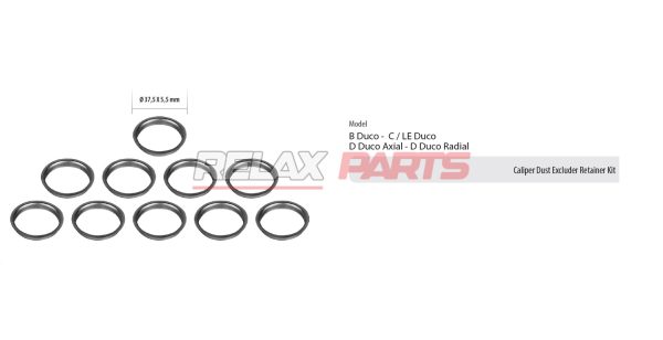 60427 - Caliper Dust Excluder Retainer Kit – 20-2548