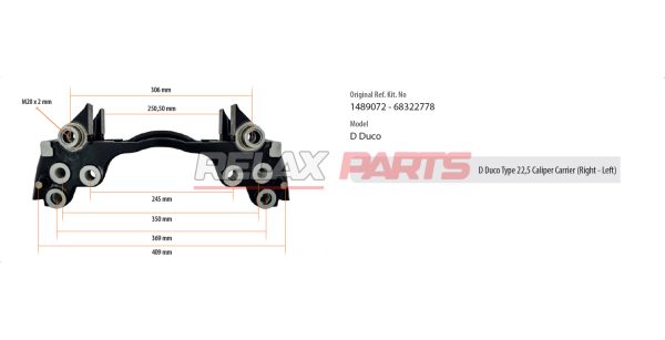 60434 - D Duco Type 22,5 Caliper Carrier (Right – Left)