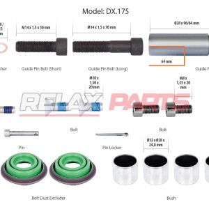60435 - Caliper Guides & Seals Repair Kit