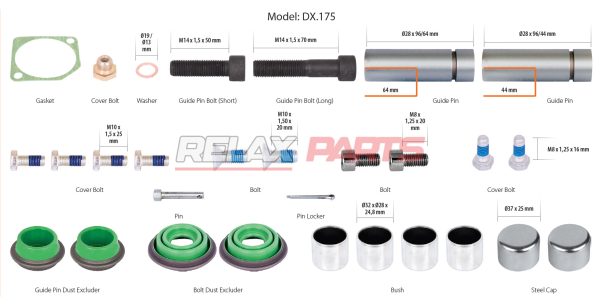 60435 - Caliper Guides & Seals Repair Kit