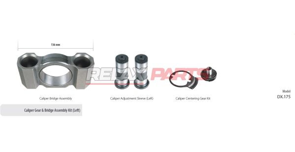 60440 - Caliper Gear & Bridge Assembly Kit (Left)
