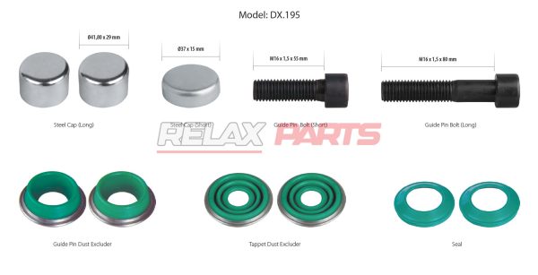 60462 - CALIPER SEALS & BOLTS REPAIR KIT MCK1192 MERITOR