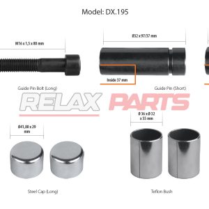 60464 - Caliper Guide & Caps Repair Kits