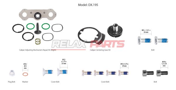 60468 - CALIPER ADJUSTING MECHANISM GEAR KIT MCK1291 MERITOR