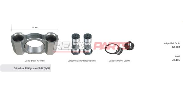 60472 - Caliper Gear & Bridge Assembly Kit (Right)