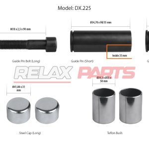 60504 - Caliper Guide & Caps Repair Kits