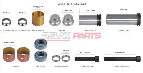 60541 - CALIPER GUIDES & SEALS REPAIR KIT MCK1102 MERITOR