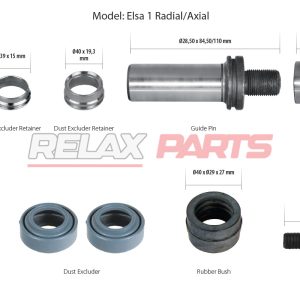 60542 - Caliper Guides & Seals Repair Kit