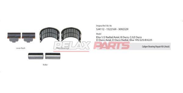 60574 - CALIPER BEARING REPAIR KIT 3092329 MERITOR