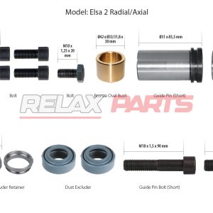 60586 - CALIPER GUIDES & SEALS REPAIR KIT 5001860791 MERITOR
