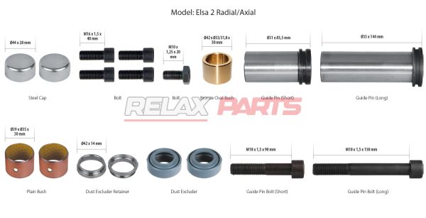 60586 - Caliper Guides & Seals Repair Kit