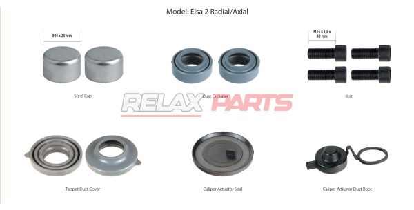 60589 - CALIPER SEALS & BOLTS REPAIR KIT MCK1244 MERITOR