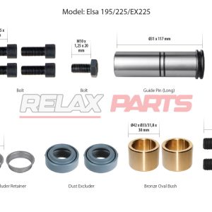 60591 - CALIPER GUIDES & SEALS REPAIR KIT MERITOR CALIPER