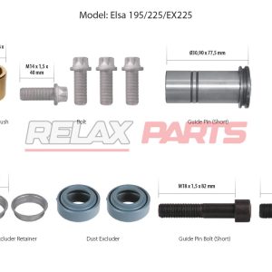 60592 - CALIPER GUIDES & SEALS REPAIR KIT MCK1254 MERITOR