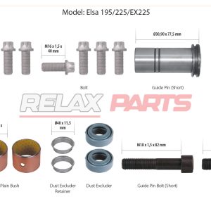 60593 - CALIPER SEALS & BOLTS REPAIR KIT MCK1298 MERITOR