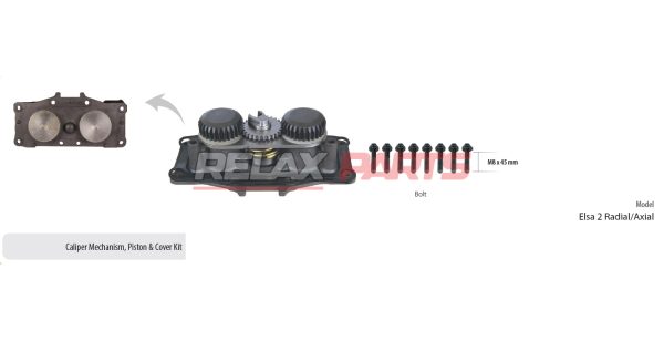 60599 - CALIPER MECHANISM PISTON & COVER KIT MERITOR CALIPER