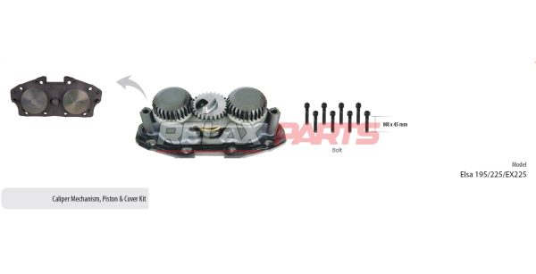60601 - CALIPER MECHANISM PISTON & COVER KIT MERITOR CALIPER
