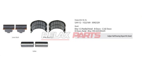 60625 - CALIPER BEARING REPAIR KIT 3092329 MERITOR
