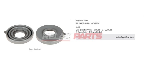 60634 - Caliper Tappet Dust Covers