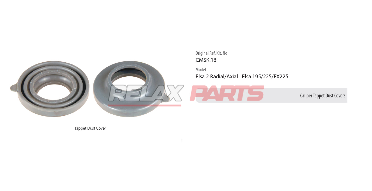 60635 – Caliper Tappet Dust Covers - MCK1139