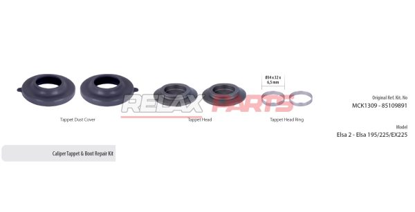 60637 - Caliper Tappet & Boot Repair Kit