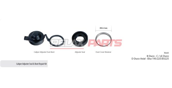 60639 - Caliper Adjuster Seal & Boot Repair Kit