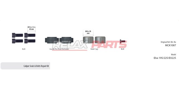 60640 - CALIPER SEALS & BOLTS REPAIR KIT MCK1087 MERITOR