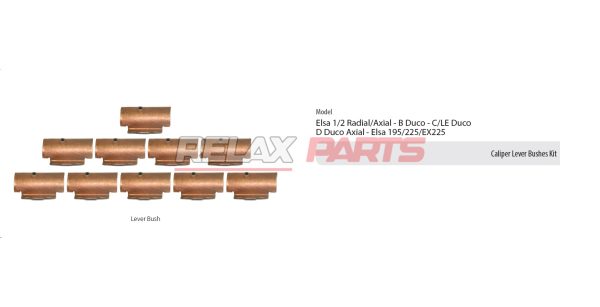 60645 - CALIPER LEVER BUSHES KIT MERITOR CALIPER