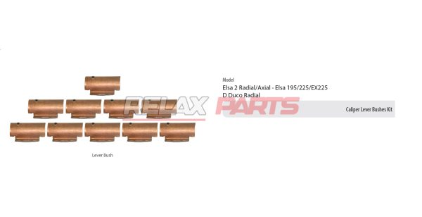 60646 - CALIPER LEVER BUSHES KIT MERITOR CALIPER