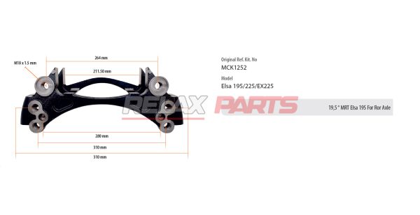60652 - 19,5 “ MRT Elsa 195 for Ror Axle Carrier