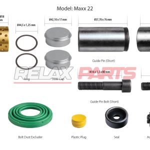 60695 - Caliper Guides & Seals Repair Kit