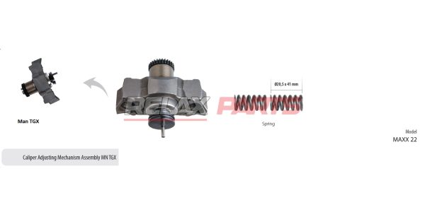 60700 - Caliper Adjusting Mechanism Assembly (MN TGX)