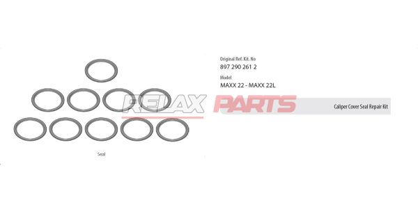 60709 - CALIPER COVER SEAL REPAIR KIT 8972902612 WABCO