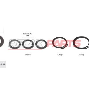 60721 - CALIPER WASHER & CIRCLIP REPAIR KIT WABCO CALIPER