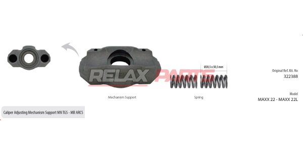 60724 - CALIPER ADJUSTING MECHANISM SUPPORT 322388 WABCO