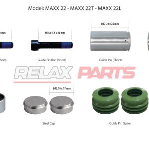 60736 - CALIPER GUIDES & SEALS REPAIR KIT 6402229282