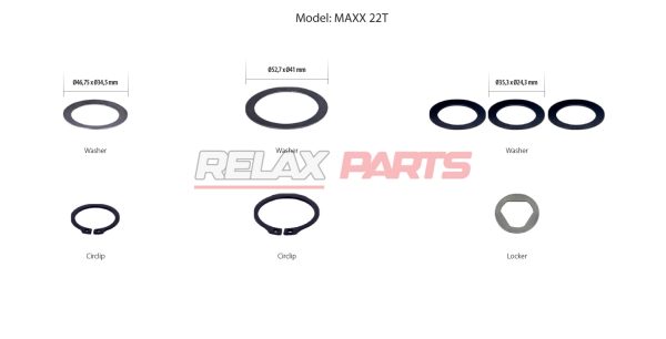 60737 - CALIPER WASHER & CIRCLIP REPAIR KIT WABCO CALIPER