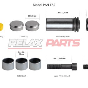 60749 - CALIPER GUIDES & SEALS REPAIR KIT 12999699 WABCO