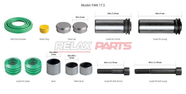 60750 - Caliper Guides & Seals Repair Kit (OTKR BUS)