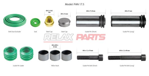 60751 - CALIPER GUIDES & SEALS REPAIR KIT WABCO CALIPER