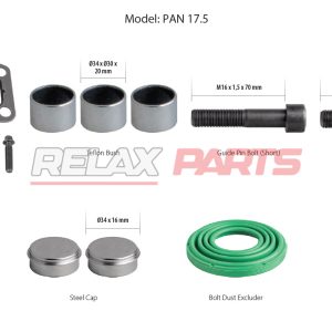 60754 - CALIPER BOLTS SEALS & GASKET REPAIR KIT 12999580 WABCO