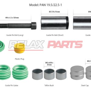 60779 - CALIPER GUIDES & SEALS REPAIR KIT 12999738 WABCO