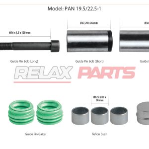 60780 - CALIPER GUIDES & SEALS REPAIR KIT 12999776 WABCO