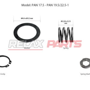 60785 - CALIPER WASHERS & CIRCLIPS REPAIR KIT WABCO CALIPER