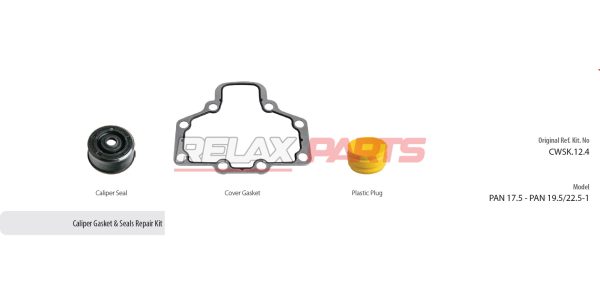 60789 - CALIPER GASKET & SEALS REPAIR KIT CWSK.12.4 WABCO