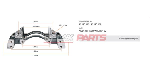 60806 - 40 195 018PAN 22 CALIPER CARRIER 40 195 018 WABCO