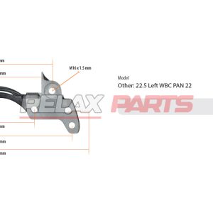 60811 - 19,5 INCH CALIPER CARRIER WABCO CALIPER
