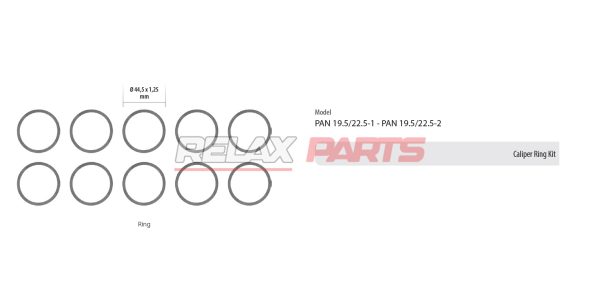 60830 - CALIPER RING KIT WABCO CALIPER
